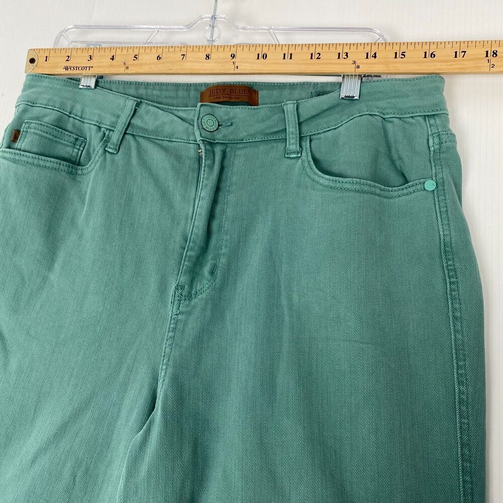 Judy Blue Women’s High Waist Wide Leg Jeans Tummy Control Top Size 15/32 Stretch - Picture 3 of 12